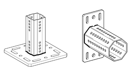 siFramo Steel End Supports